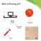 Mini Basketbal Set - Inclusief Bal & Pomp - Indoor - 46x30 cm - Rood Wit Zwart