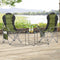Juskys Lido - Campingstoel - Inclusief opbergtas - Groen