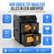 Strex Airfryer Dubbele Mand 11L XXL - Heteluchtfriteuse 2500W - 13 Kookprogramma's - Dual Basket