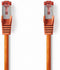CAT6 Netwerkkabel - RJ45 Male - RJ45 Male - S/FTP - 0.50 m - Rond - LSZH - Oranje - Envelop