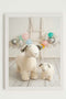 Schilderij Crochetts Multicolour 33 x 43 x 2 cm Schaap