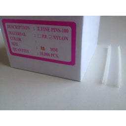 Klika - Textielpins 15mm I-pin fijn 100/clip Nyl - 13 stuks