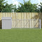 vidaXL - Hondenhok - met - dak - 117x405x123 - cm - staal - lichtgrijs