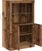 vidaXL - Dressoir - met - LED - Verlichting - Oud - Hout - 60,5x37x100 - cm