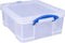 Really Useful Box opbergdoos - Opbergbox met deksel 18 liter - Transparant