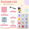 COSTWAY Kinderkledingkast - Reksysteem kunststof 12 kubussen 2 hangers - Roze en Wit