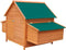 vidaXL - Kippenhok - 157x97x110 - cm - hout - rood