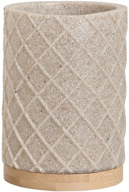 Glas Home ESPRIT Beige Hars Bamboe 7,5 x 7,5 x 10 cm