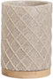Glas Home ESPRIT Beige Hars Bamboe 7,5 x 7,5 x 10 cm