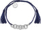 Scmyk BS-255 B - Koordarmband - Verstelbaar - Blauw