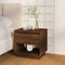 vidaXL - Nachtkastjes - 2st - 45x34x44 - cm - bewerkt - hout - bruin - eikenkleur