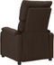 vidaXL Fauteuil verstelbaar stof donkerbruin