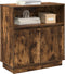 vidaXL - Dressoir - met - LED - in - Rook - Eiken - 71x34,5x75 - cm