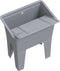 vidaXL - Waskuip - 59x41x75 - cm - hars - grijs