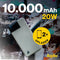 Aqiila Powerbird B10 - Powerbank 10000mAh - LCD-scherm - Mosgroen