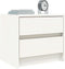 vidaXL - Nachtkastje - 40x31x35,5 - cm - massief - grenenhout - wit