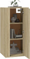 vidaXL - Tv-wandmeubel - 40x34,5x80 - cm - sonoma - eikenkleurig