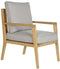 Armstoel DKD Home Decor Natuurlijk Polyester 60 x 80 x 90 cm
