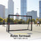 Dunlop Voetbaldoel - Voetbal Goal 180 x 120 x 60 cm - Metaal - Zwart/Rood