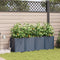 vidaXL - Tuinplantbakken - met - Waterirrigatiesysteem - - - 4 - stuks - - - Grijs