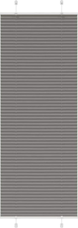vidaXL - Plissé - rolgordijn - 70x200 - cm - stofbreedte - 69,4 - cm - antraciet