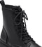 Tamaris ESSENTIALS - Dames Lace Boot - Vegan - 5,9 cm blokhak - zwart matt - Maat 37