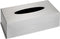 WENKO Tissuebox RVS - Tissuehouder - Wandmontage - Gesatineerd (1 stuk)
