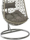 BUITEN living Bologna hangstoel | wicker | grijs