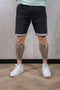 Petrol Industries Heren Denim Short - Slim Fit - Stretch - Elastische Tailleband - Zwart - Maat XL
