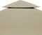 vidaXL - Vervangend - tentdoek - prieel - 310 - g/m² - 3x4 - m - beige