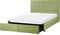 ROCHELLE - Bed opbergruimte - Groen - 140 x 200 cm - Polyester