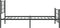 vidaXL - Bedframe - met - hoofd- - en - voeteneinde - metaal - zwart - 100x200 - cm