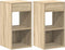 vidaXL - Nachtkastjes - 2 - st - met - lade - 35x34x66,5 - cm - sonoma - eikenkleurig