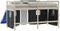 vidaXL Gordijnen - Hoogslaper - 100% polyester - Wit/Zwart