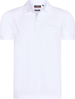 Pierre Cardin - Heren Polo SS Classic Polo - Wit - Maat XL