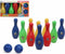 Atosa Bowling kegels set - met 2 ballen - 10 kegels - 22 cm - kunststof - speelgoed - buiten/binnen