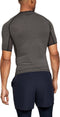 Under Armour HeatGear® Armour - Compressie Sportshirt Korte Mouw - UPF 30+ - Carbon Heather (M)