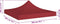 vidaXL - Partytentdak - 270 g/m² - 2x2 m bordeauxrood