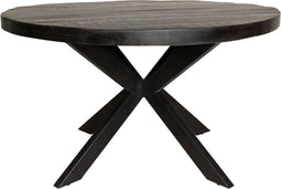 Eetkamertafel Milan - Eettafel industrieel - Eettafel rond 130 cm