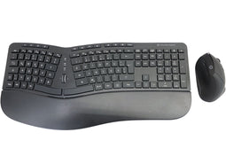 Conceptronic Wireless Ergonomic Keyboard & Mouse Kit - Draadloos - FullSize Qwertz DE