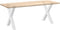 vidaXL - Eettafelpoten - 2 - st - X-vormig - 80x(72-73) - cm - staal - wit