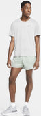 Nike Dri-FIT Miler - Sportshirt Heren - Korte mouw - White/Reflective Silv