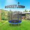 RocketJump XT24 - Trampoline 244 cm - Inclusief ladder en veiligheidsnet - Blauw