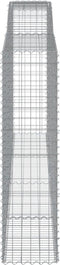 vidaXL - Schanskorven - 3 - st - gewelfd - 400x50x180/200 - cm - ijzer