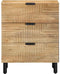 vidaXL - Nachtkastje - 50x33x60 - cm - massief - mangohout - bruin