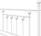 vidaXL - Ligbedframe - Wit - 90x200 - cm - Staal