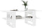 vidaXL - Salontafel - 110x55x42 - cm - bewerkt - hout - hoogglans - wit