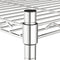 Opbergrek 5-laags met wielen 250 kg 75x35x155 cm chroomkleurig