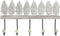 Wandkapstok Home ESPRIT Wit Zwart Metaal Mangohout Laken 41 x 6,5 x 16,5 cm
