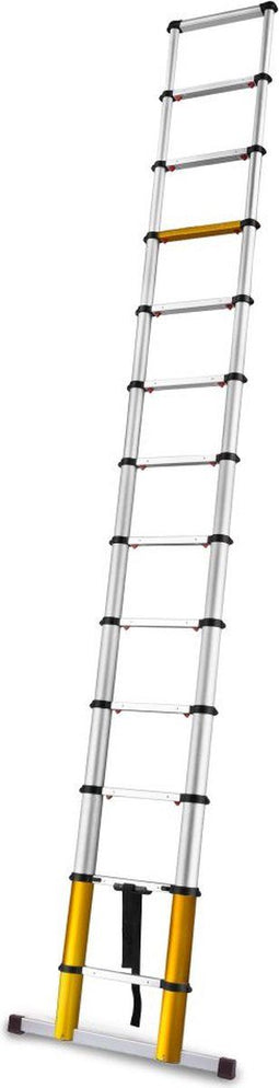 Drabest Telescoopladder MAX - 13 Treden - Werkhoogte 4.55 m - Aluminium
